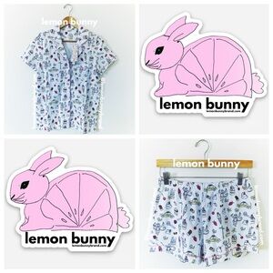 Roller Rabbit x Caffè Panna Dulce De Monkey Polo Pajamas Pistachio S New NWT